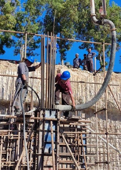 Giti Residence TS73, reinforcement works on site